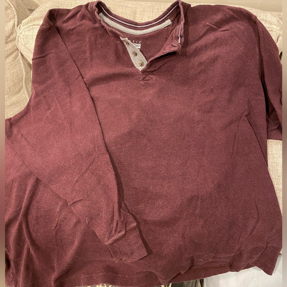 Big and tall long sleeve t